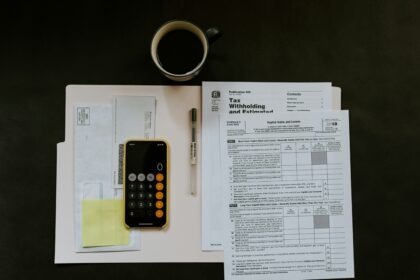 An image of IRS documents