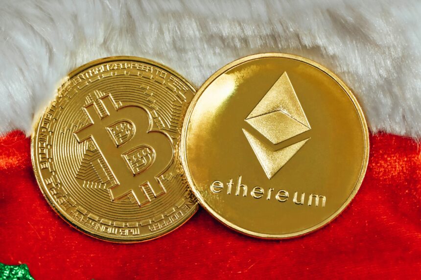 an image of a bitcoin and ethereum